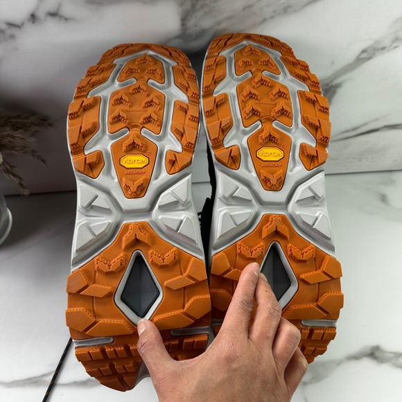 Hoka Kaha 2 GTX Gore Tex Hiking Boots Men\'s‎ Size 15D Waterproof Orange Gray EUC main image 5